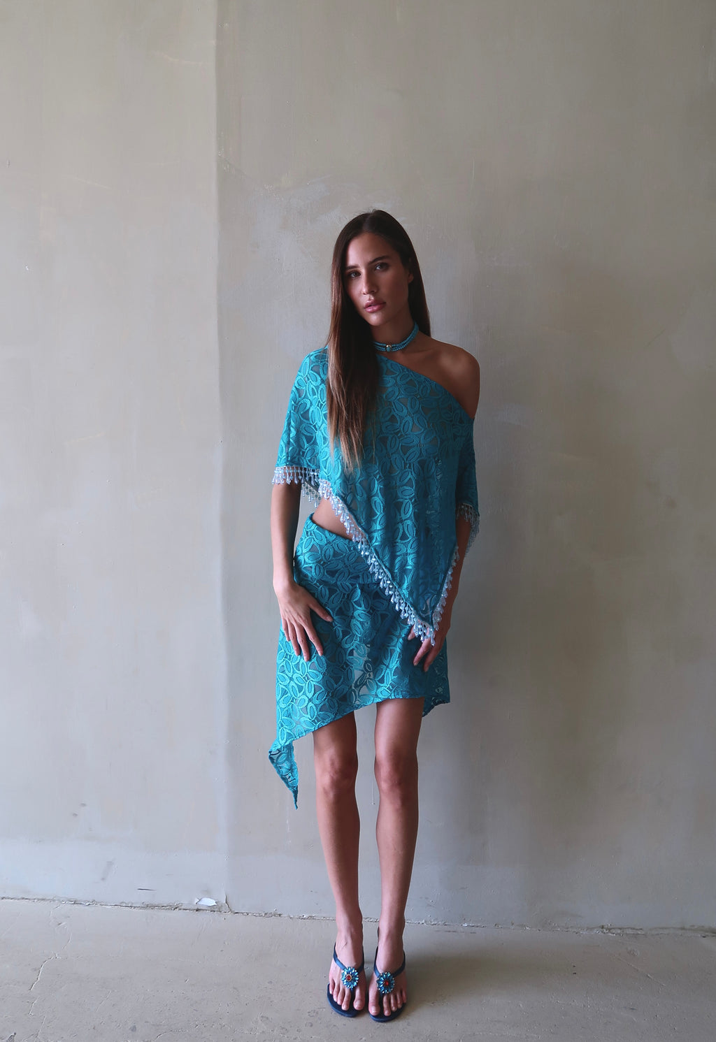 tahini mini dress Tahini Palm Mini Dress